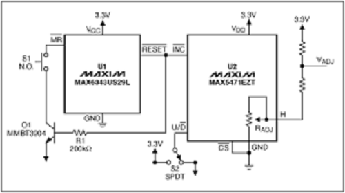 使用數(shù)字電位器是數(shù)字控制的可變電阻器件?